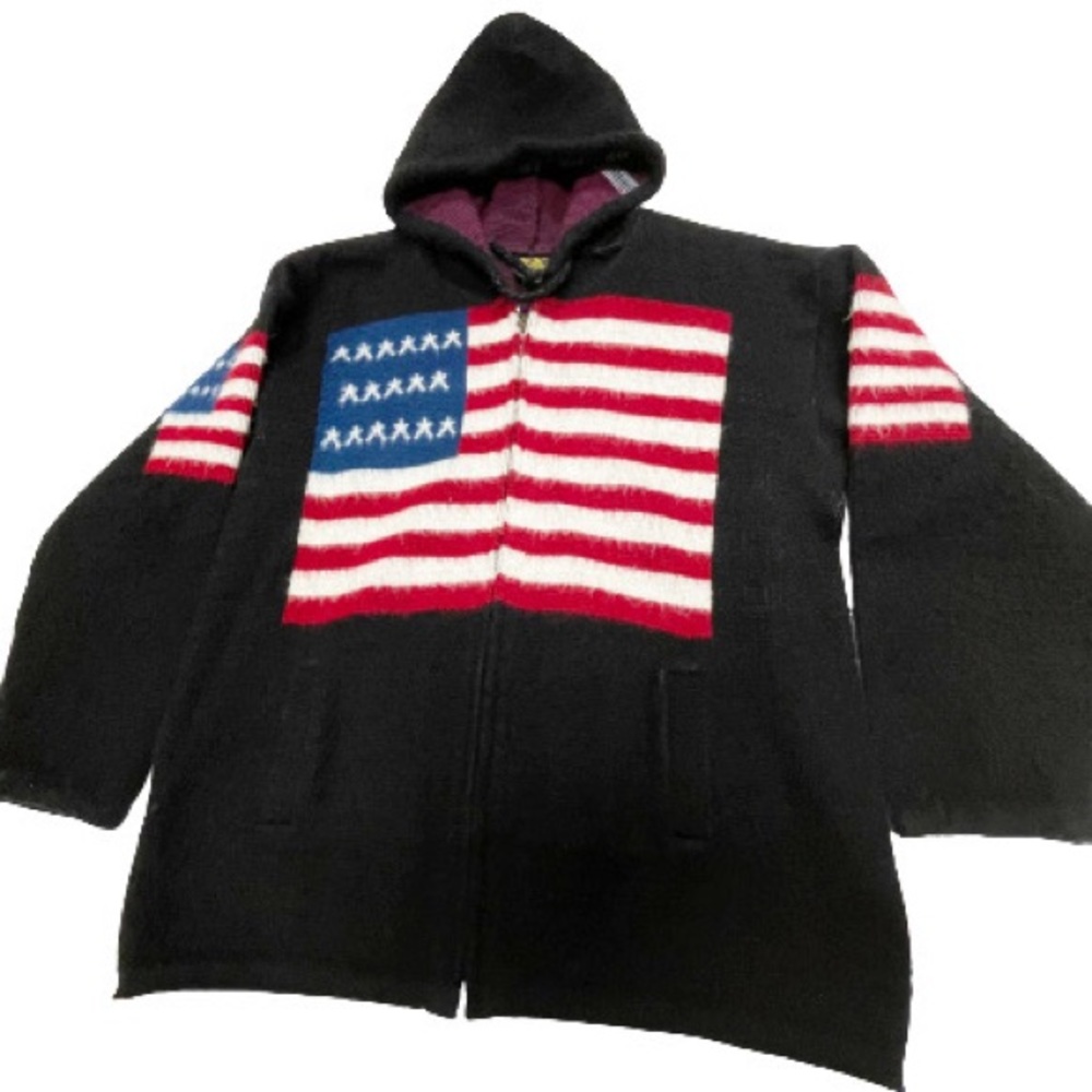 RUMINAHUI hooded wool sweater size XXL